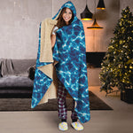 Plasma Energy Print Hooded Blanket