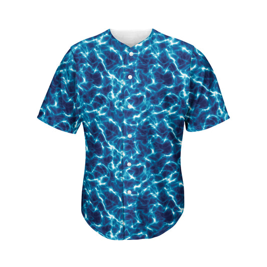 Plasma Energy Print Men's Baseball Jersey