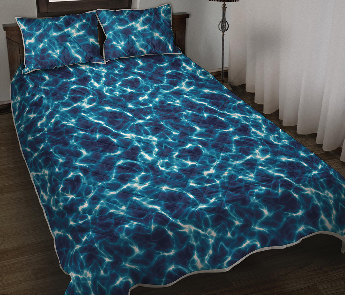 Plasma Energy Print Quilt Bed Set