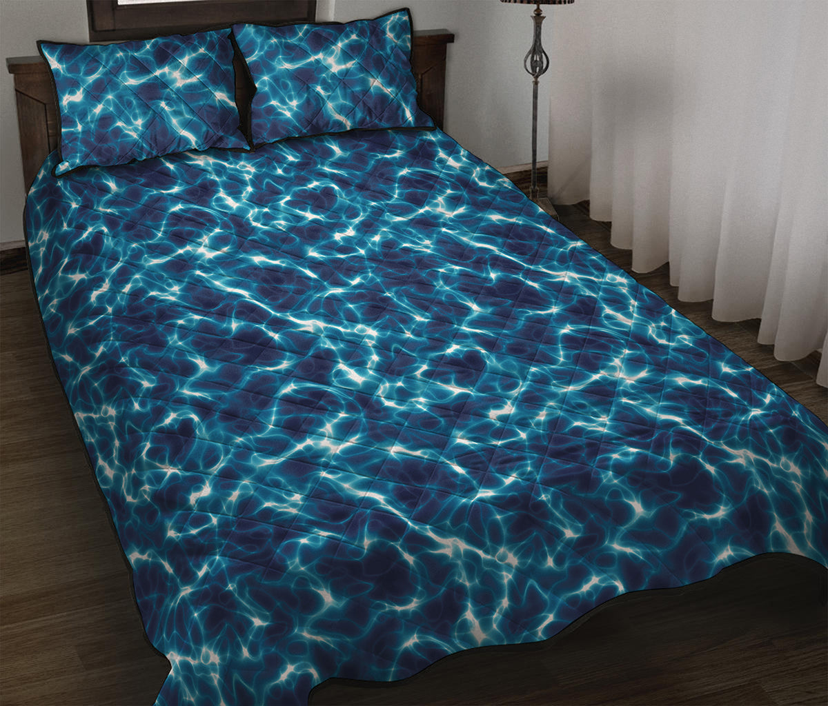 Plasma Energy Print Quilt Bed Set