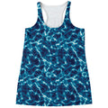 Plasma Energy Print Women's Racerback Tank Top