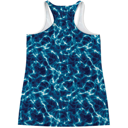 Plasma Energy Print Women's Racerback Tank Top