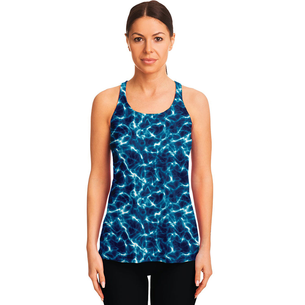 Plasma Energy Print Women's Racerback Tank Top