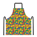 Plastic Building Blocks Pattern Print Apron