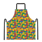 Plastic Building Blocks Pattern Print Apron