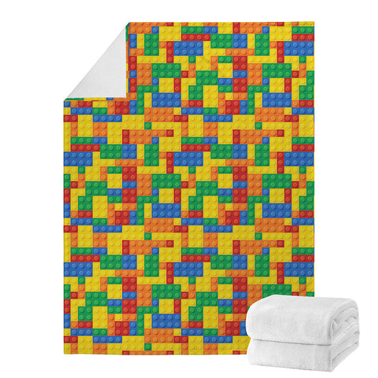 Plastic Building Blocks Pattern Print Blanket