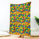 Plastic Building Blocks Pattern Print Blanket