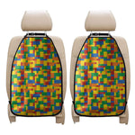 Plastic Building Blocks Pattern Print Car Seat Organizers