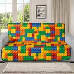 Plastic Building Blocks Pattern Print Futon Protector