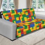 Plastic Building Blocks Pattern Print Futon Protector