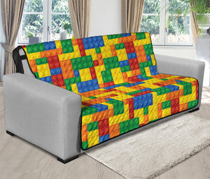 Plastic Building Blocks Pattern Print Futon Protector