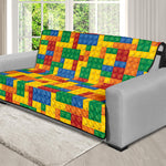 Plastic Building Blocks Pattern Print Futon Protector