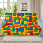 Plastic Building Blocks Pattern Print Futon Protector