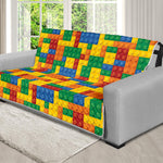 Plastic Building Blocks Pattern Print Futon Protector