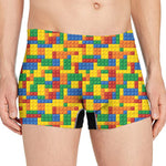 Plastic Building Blocks Pattern Print Men's Boxer Briefs