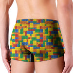 Plastic Building Blocks Pattern Print Men's Boxer Briefs