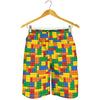 Plastic Building Blocks Pattern Print Men's Shorts