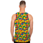 Plastic Building Blocks Pattern Print Men's Tank Top