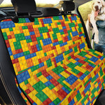 Plastic Building Blocks Pattern Print Pet Car Back Seat Cover