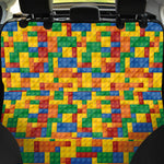 Plastic Building Blocks Pattern Print Pet Car Back Seat Cover