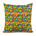 Plastic Building Blocks Pattern Print Pillow Cover