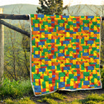 Plastic Building Blocks Pattern Print Quilt