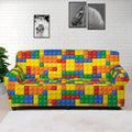 Plastic Building Blocks Pattern Print Sofa Cover