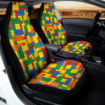 Plastic Building Blocks Pattern Print Universal Fit Car Seat Covers