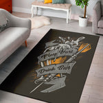 Play Dart Drink Beer Print Area Rug