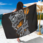 Play Dart Drink Beer Print Beach Sarong Wrap