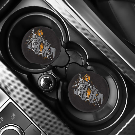 Play Dart Drink Beer Print Car Coasters