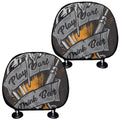 Play Dart Drink Beer Print Car Headrest Covers