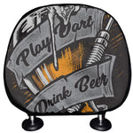 Play Dart Drink Beer Print Car Headrest Covers