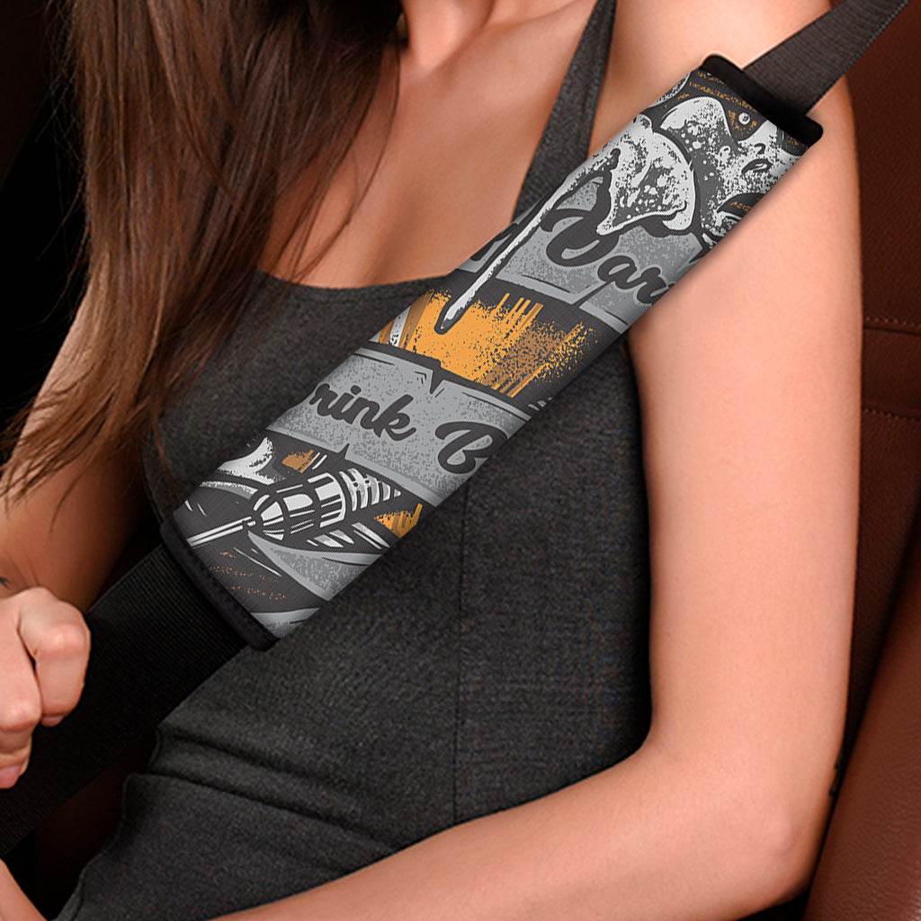 Play Dart Drink Beer Print Car Seat Belt Covers