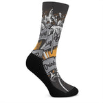 Play Dart Drink Beer Print Crew Socks