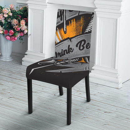 Play Dart Drink Beer Print Dining Chair Slipcover