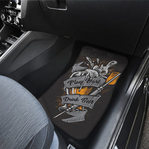 Play Dart Drink Beer Print Front Car Floor Mats