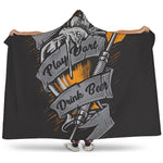Play Dart Drink Beer Print Hooded Blanket