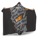 Play Dart Drink Beer Print Hooded Blanket