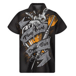 Play Dart Drink Beer Print Men's Short Sleeve Shirt