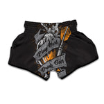Play Dart Drink Beer Print Muay Thai Boxing Shorts