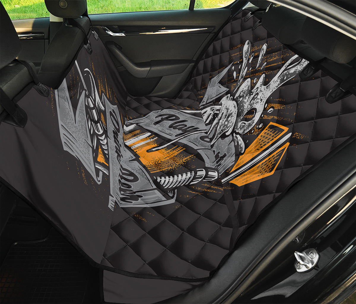 Play Dart Drink Beer Print Pet Car Back Seat Cover