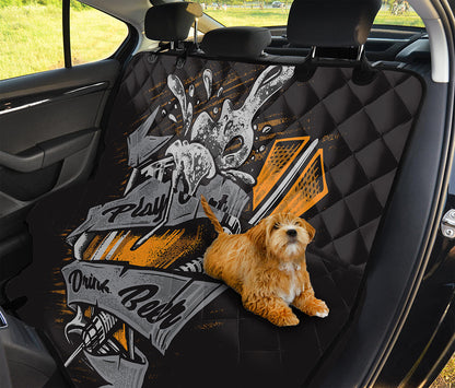 Play Dart Drink Beer Print Pet Car Back Seat Cover