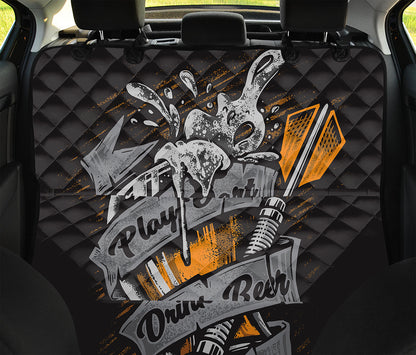 Play Dart Drink Beer Print Pet Car Back Seat Cover