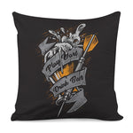 Play Dart Drink Beer Print Pillow Cover