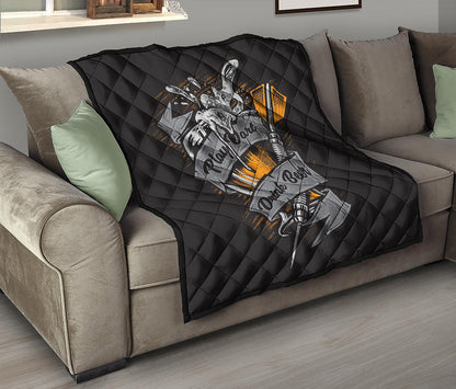Play Dart Drink Beer Print Quilt