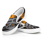 Play Dart Drink Beer Print White Slip On Shoes