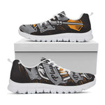 Play Dart Drink Beer Print White Sneakers