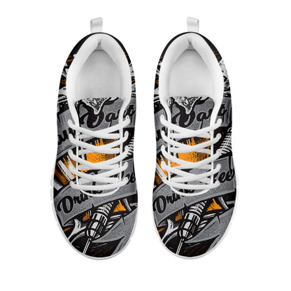 Play Dart Drink Beer Print White Sneakers