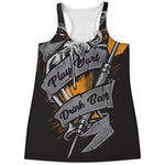 Play Dart Drink Beer Print Women's Racerback Tank Top